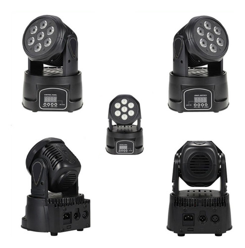 Imagen 5 de 10 de Cabezal Movil 7 Led X 12w Rgbw Robotico Dmx 13 Canales Dj
