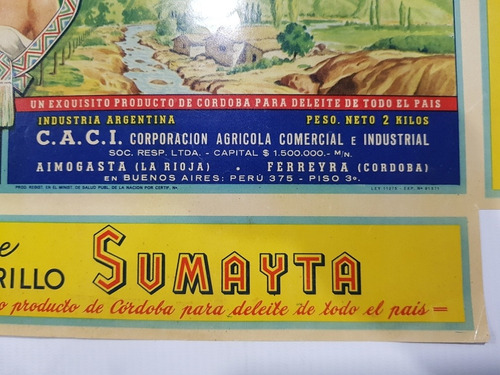 Imagen 8 de 8 de Antiguas Etiquetas Mint Latas Dulce Membrillo Lote Mag 58668