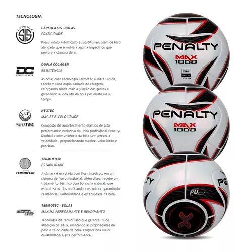 Bola De Futsal Penalty Max 1000 Fifa Frete Grátis Oficial