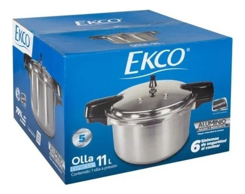 Olla De Presion Ekco/vasconia 11 Lt De Aluminio Ekco 11 