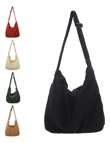 Bolsa De Pana Grande Para Mujer, Bandolera Tipo Hobo