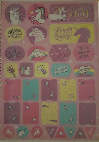 Imagem 4 de 5 de Bermuda Jeans Mais Caderno Unicórnio E Coruja