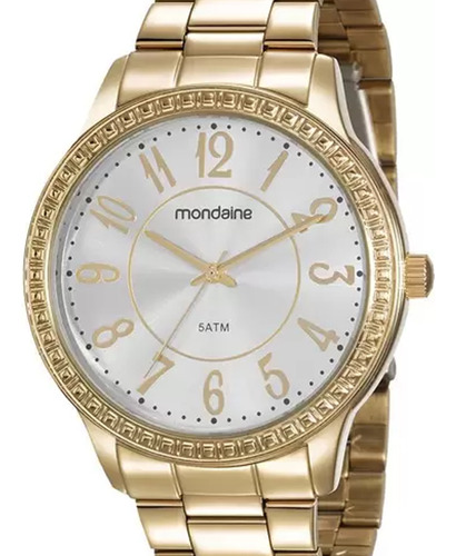 Relogio Mondaine Feminino Dourado 99363lpmvde1