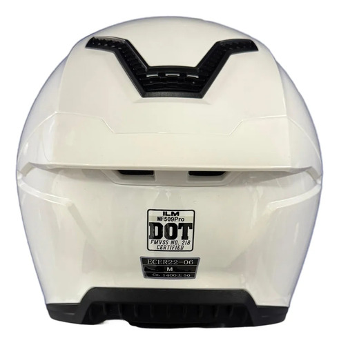 Casco Moto Integral Ilm Mf509 Pro Ece2206 Con Pinlock Blanco White L