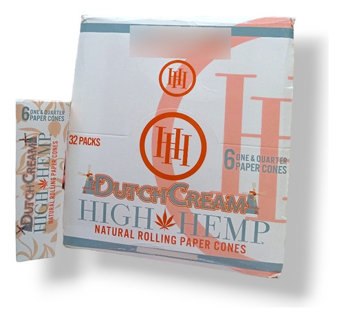 Caja High Hemp Dutch Cream Cones Para Fumar Blunt 