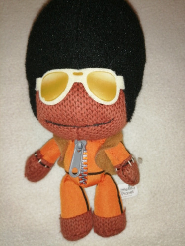 Imagen 2 de 8 de Peluche Original Little Big Planet 23 Cm. Sackboy Marvin.