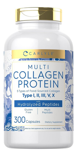 Carlyle Multi Collagen Protein 2000 Mg | 300 Cápsulas | Tip