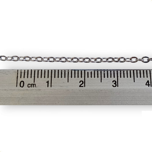 Cadena De Acero Inoxidable De 2.5 X 2 Mm Carrete De 10 Mts