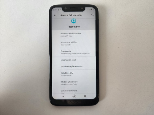 Imagen 6 de 7 de Motorola Moto G7 Play 32 Gb Indigo Oscuro - Sin Accesorios