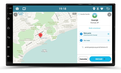 Central Multimidia Android Gps Carplay Espelhamento Kangoo