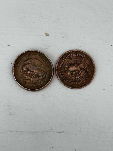 Moneda 5 Centavos Y 20 Centavos De 1954