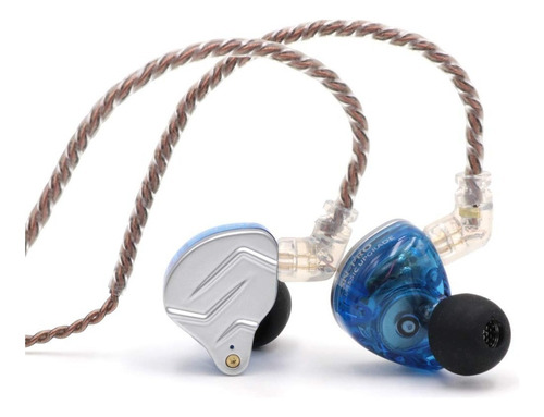 Kz Zsn Pro Con Mic Audífonos  In-ear  - Color Azul