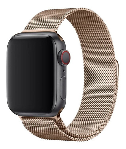 Imagen 1 de 8 de Correa Para Apple Watch Acero Magnética 38/40/42/44 Mm