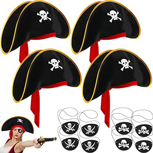 Sombrero De Fiesta 12 Piezas De Accesorios Piratas Para Niñ