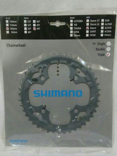 Plato Shimano Deore 44t