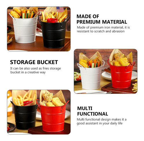 Cubo De Almacenamiento De Pollo Frito, Cubo Para Comida, 3 U