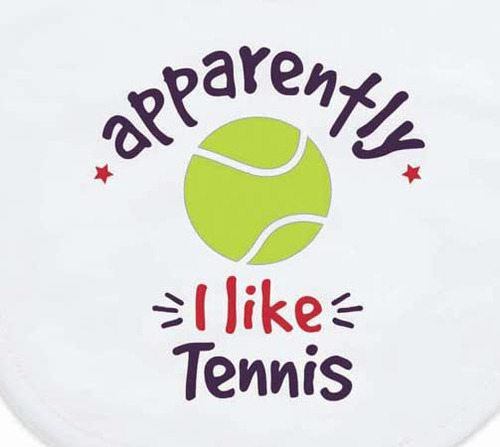 Chalktalksports Tennis Baby & Infant Bibs | Soft Microfiber