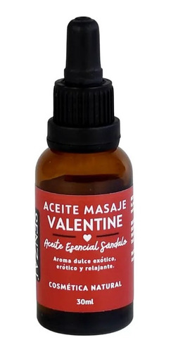 Aceite De Masaje Valentine 30ml Senzai Full