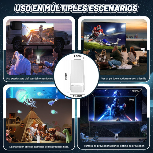 Portátil Proyector Automática 4k 5g Wifi Android Bluetooth