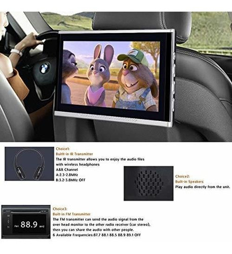 Headrest Dvd Player Touch Screen For Car Back Seat System