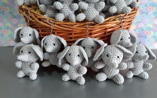 Souvenirs Elefantes Amigurumis Crochet