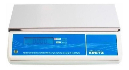 Imagen 1 de 1 de Balanza comercial digital Kretz Single Eco  6kg 110V/240V blanco 340 mm x 225 mm