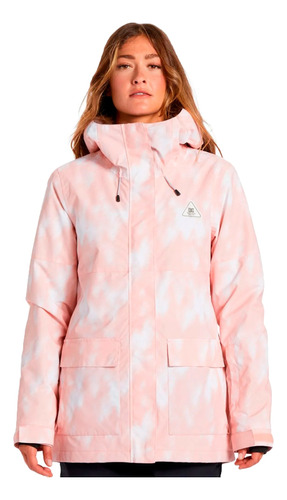 Campera Dc Snow Mujer Cruiser Rosa-blanco Cli