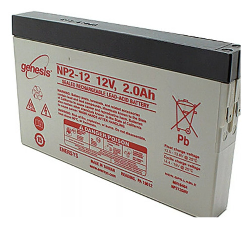 Bateria Recargable 12v/2ah Yuasa/genesis Terminal F1 Np 2-12