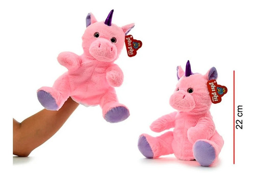 Imagen 3 de 3 de Phi Phi Toys Títere Unicornio Con Patas 22cm 1608