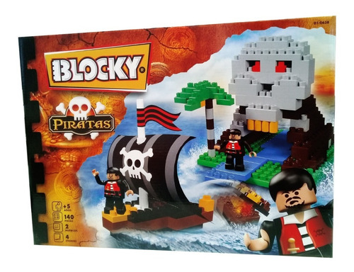 Ladrillos Blocky Piratas 140 Piezas 01-0638 (3369)