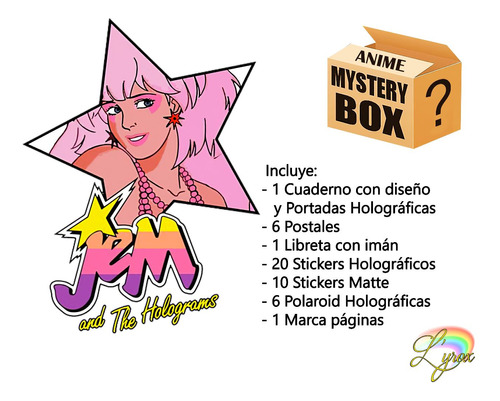 Jem And The Hologramas Mystery Box Holográfica Cuaderno +