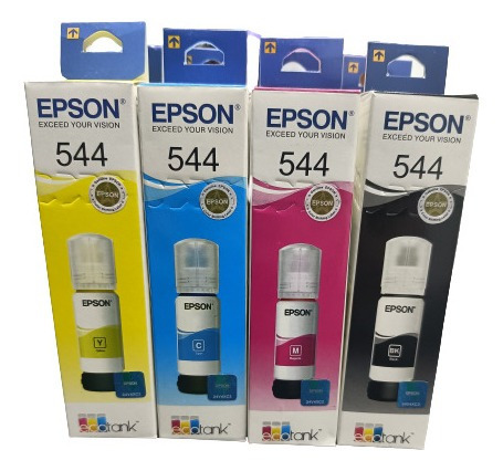 Imagen 2 de 4 de Kit Tinta Epson 544 De 65ml C/u (4 Colores)