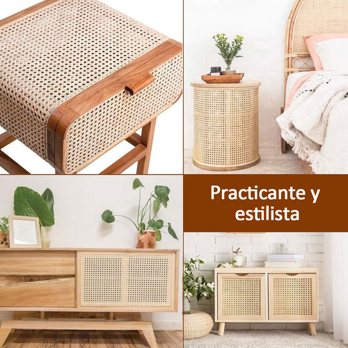 2 Pcs Rollo Cincha De Ratán De Caña Para Manualidad,mueble
