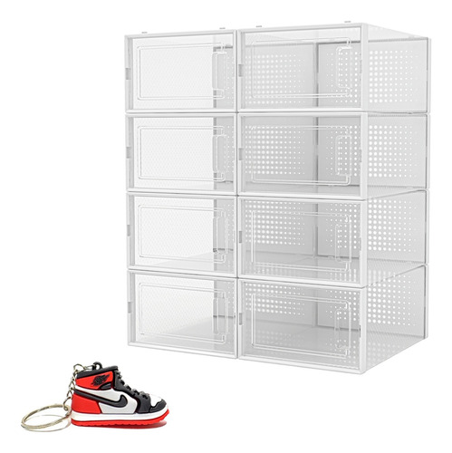 Caja Zapatos Tenis Zapatera Organizador Shoe Box 8 Pzas S