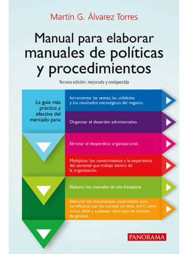 Manual Para Elaborar Manuales De Politica Y Procedimientos, De Martin Alvarez Torres. Editorial Nostra, Tapa Blanda En Español