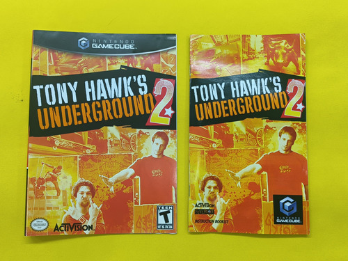 Tony Hawks Underground 2 Gamecube Manual Y Portada Original