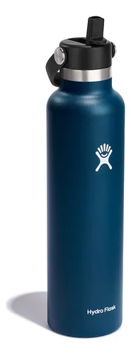 Botella Deportiva Hydro Flask Tapa De Paja Flexible Azul