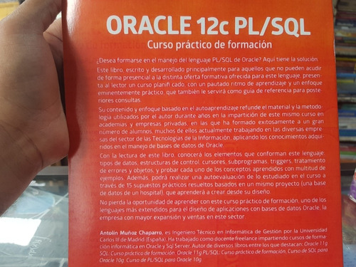 Libro Oracle 12c Pl/sql Antolín Muñoz