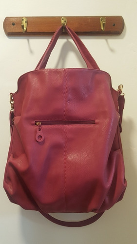 Cartera - Bolso Cuero Fucsia Juanita Jo