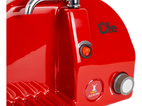 Purificador Blueoxi S/ Gelar, Alcaliniza, Ioniza E C/ Ozônio Cor Vermelho 220v