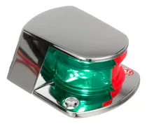 Comprar Luz De Navegação Proa Led Bicolor 12v Cromada Barco Lanchas