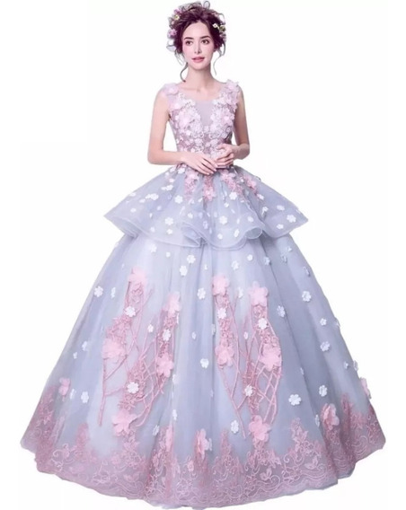 Vestido Xv Años Rosa Con Flores Envio Gratis Bordado Flores | Meses sin intereses Vestido Xv Años Rosa Con Flores Envio Gratis Bordado Flores | Meses sin intereses