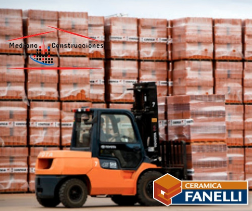 Ladrillo Hueco 8 X 18 X 33 Cerámica Quilmes O Fanelli X 10 U