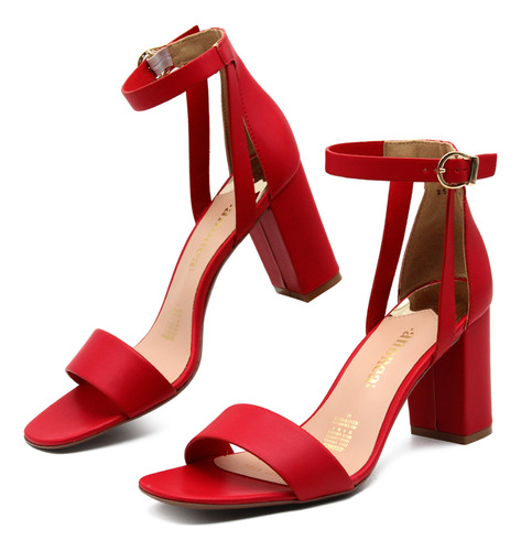Zapatillas Rojo Mujer Andrea Tacon Bajitos Formal Oficina