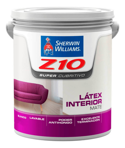 Z10 Latex Interior Mate Supercubritivo Sherwin 10 Litros 