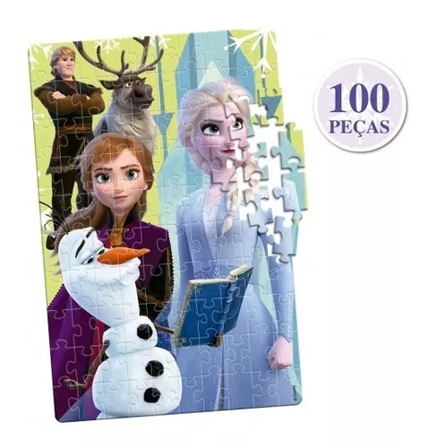 Quebra-cabeça Puzzle 100 peças Princesas