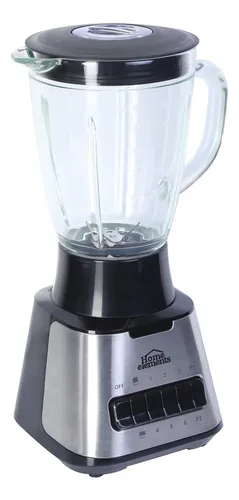 Licuadora home elements vaso de vidrio 2 velocidades precio sale
