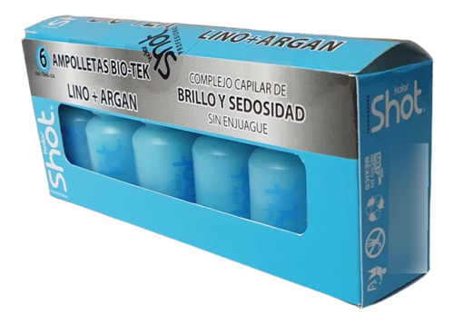 Tratamiento Capilar Ampolletas Lino Y Argan Kolor Shot Bio-t