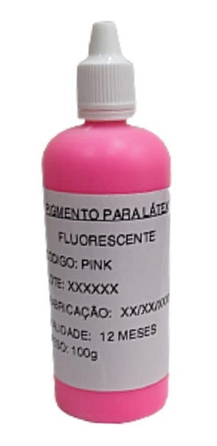 Pigmento Para Látex - Pink Fluorescente - 100g