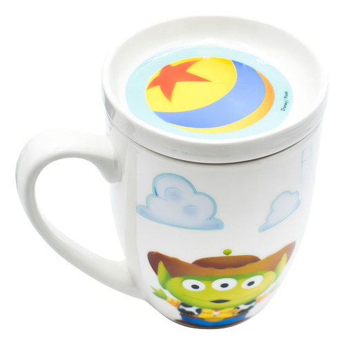 Taza Para Café Cerámica C/ Tapa Disney Pixar Toy Story 385ml